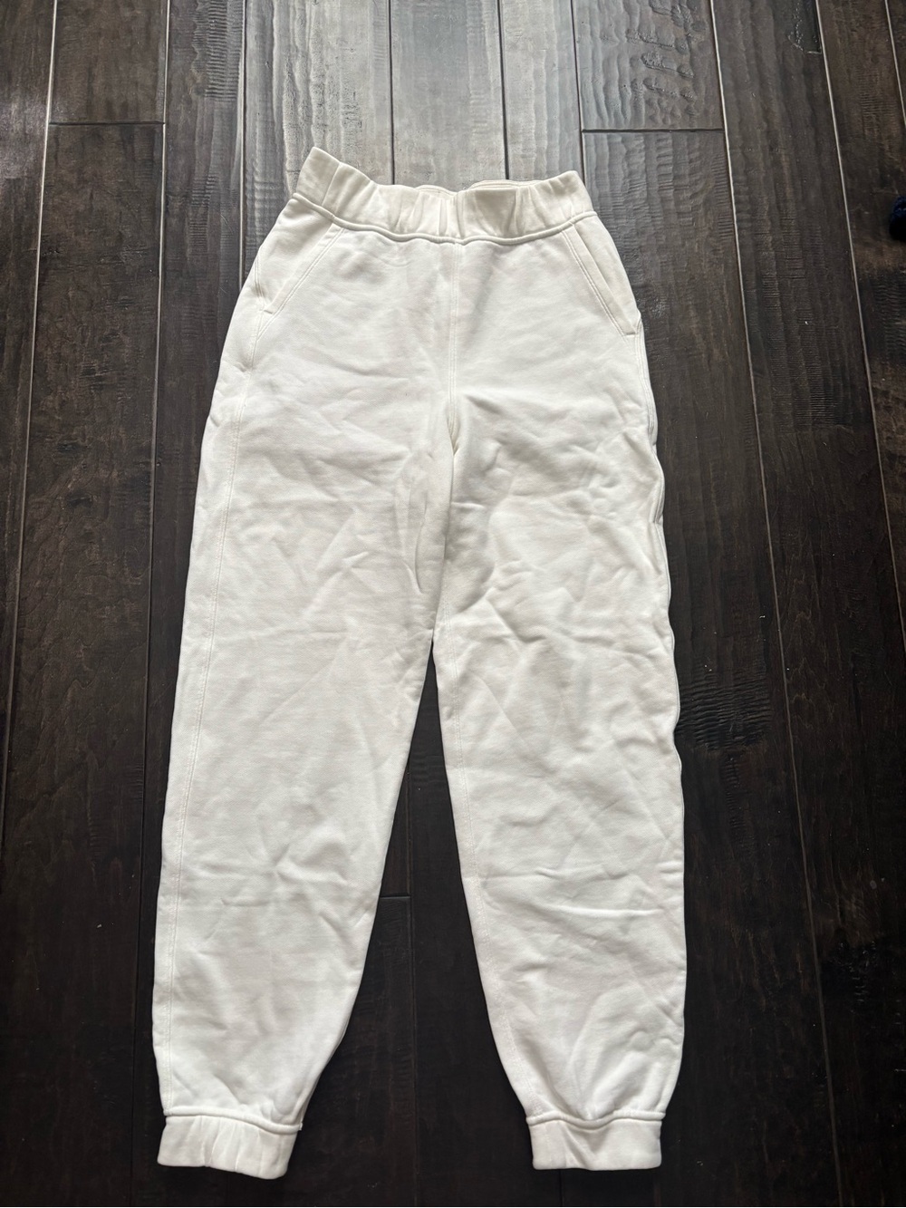 lululemon athletica White Fleece Sweatpants